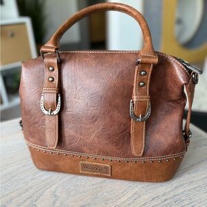 Wrangler Brown Leather Purse